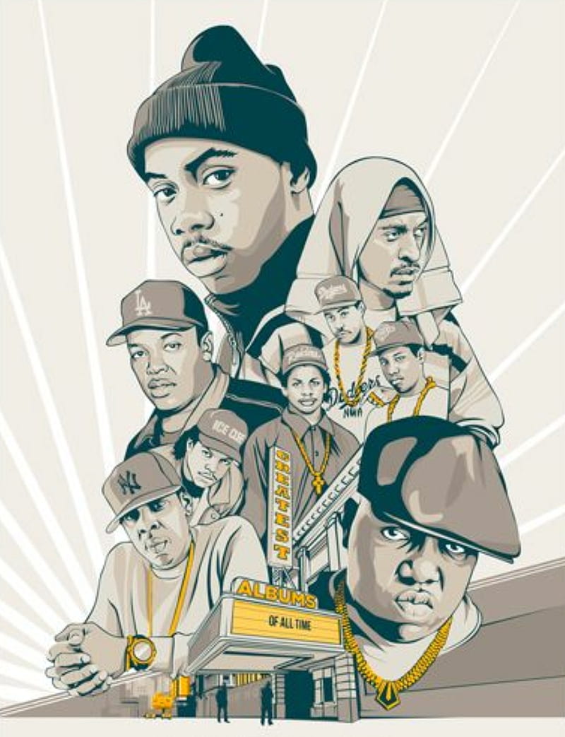 Gangsta Rap, legends, old school, rappers, HD phone wallpaper