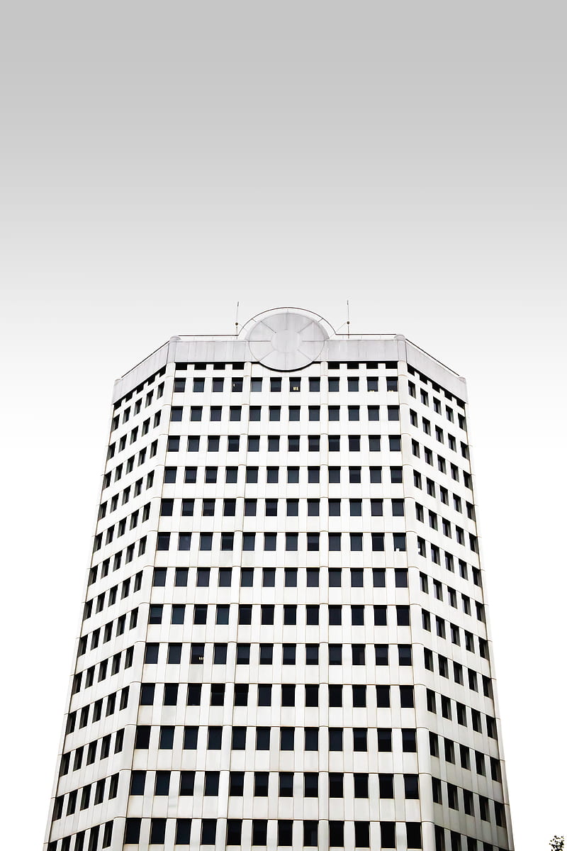 minimalism, building, facade, bottom view, HD phone wallpaper
