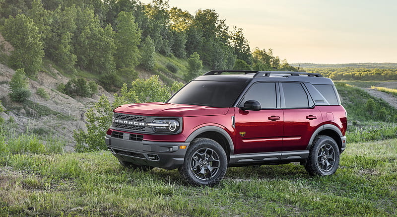 2021 Ford Bronco Sport Badlands (Color: Rapid Red Metallic Tinted Clearcoat) - Front Three-Quarter , car, HD wallpaper