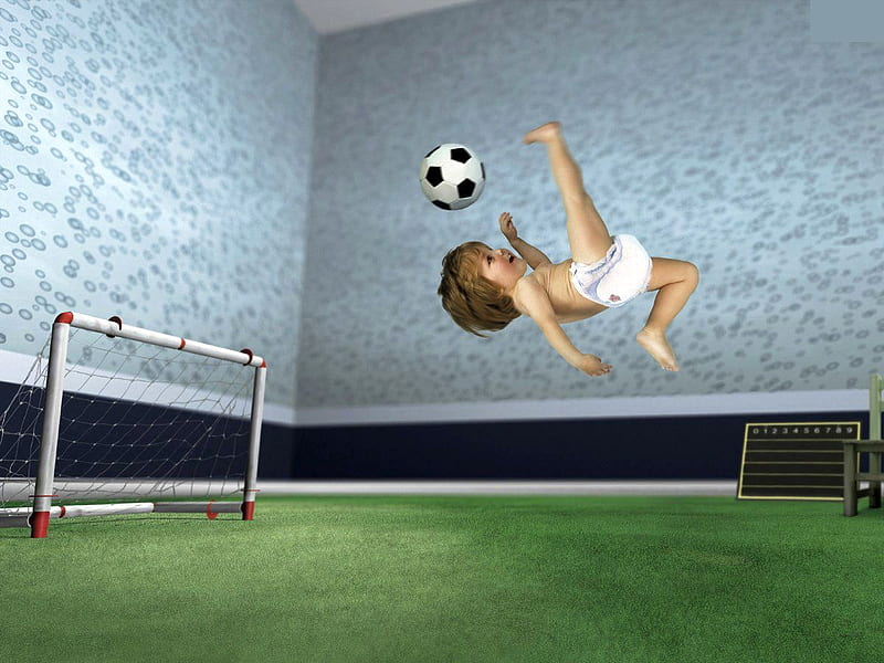 Baby Footballer, funny, footballer, baby, HD wallpaper Baby Footballer, funny, footballer, baby, HD wallpaper