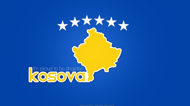 Kosova blue style, kosova shqiperia, kosovo, tifozat, prishtina, HD wallpaper