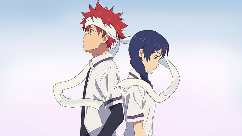 Anime, Food Wars: Shokugeki no Soma, Kojirō Shinomiya, Megumi Tadokoro, Sōma  Yukihira, HD wallpaper