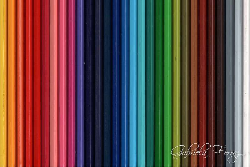 Script Pencils Color Gabriela Hd Wallpaper Peakpx