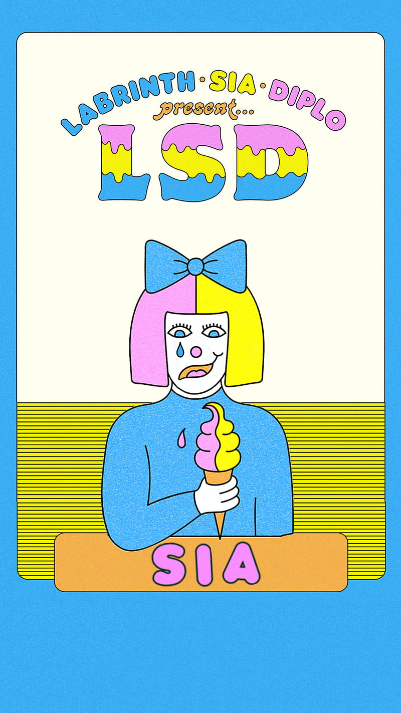 L*D SIA Background, audio, diplo, drugs, genius, labrinth, music, pop, sia, thunderclouds, HD phone wallpaper