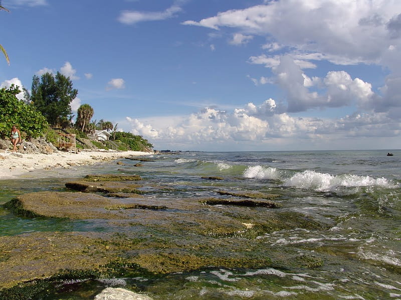 Point of Rocks, A Hidden Jewel on Siesta Key, Siesta Key Florida, HD wallpaper