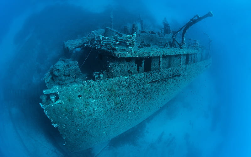Ship Wreck, wreck, water, boat, marine, ship, ocean, HD wallpaper