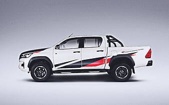 Toyota Hilux GR Sport side view, 2019 cars, tuning, SUVs, 2019 Toyota Hilux GR Sport, japanese cars, Toyota, HD wallpaper