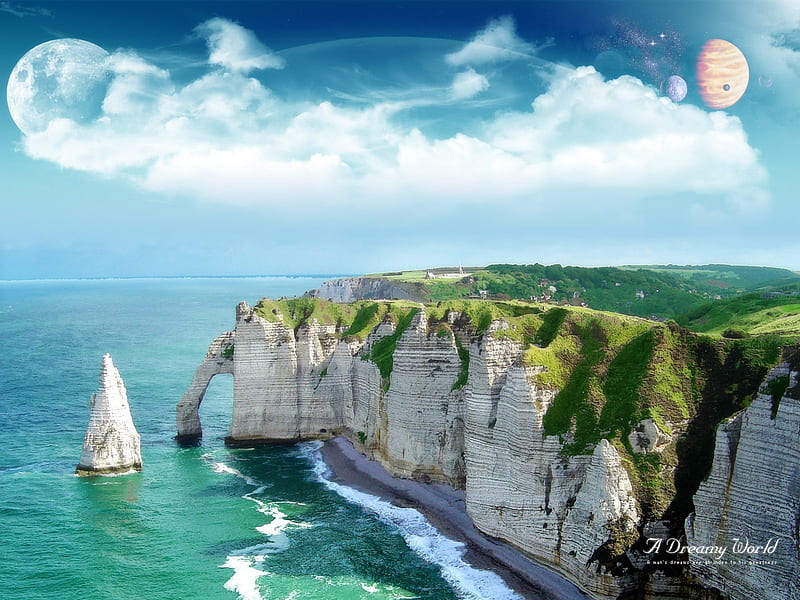 A Dreamy World - Digital Landscape manipulation 38, HD wallpaper