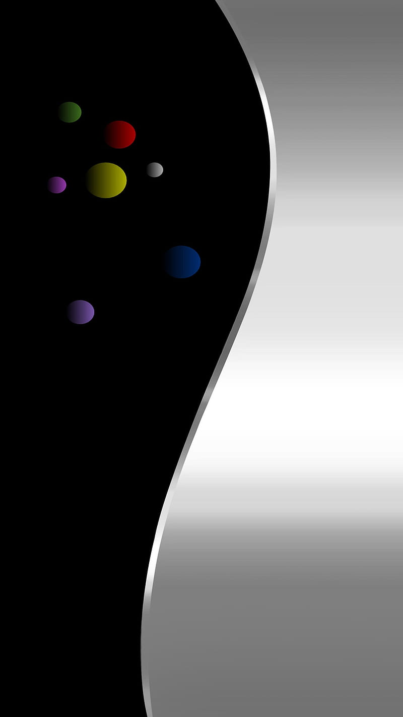 Abstract, black, google, s line, s7 design, silver, HD phone wallpaper