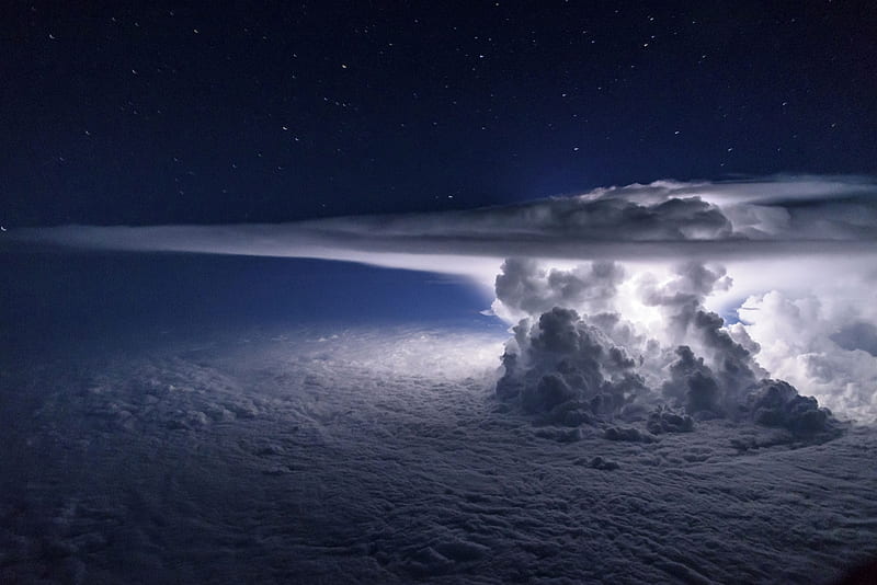 Pacific Storm, Landscape, CumuloNimbus cloud, Panama, HD wallpaper