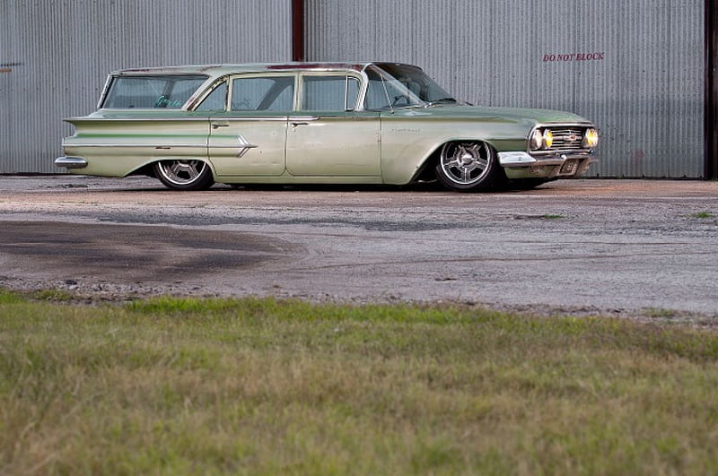 11-Second, 164-MPH, Turbo 1960 Chevy Parkwood Wagon!, Classic, GM, Bowtie, Wagon, HD wallpaper