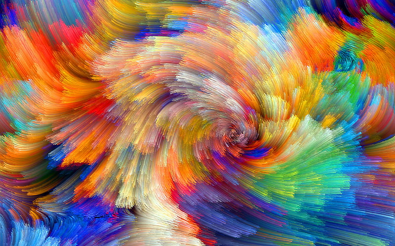 abstract vortex, colorful abstract waves, macro, colorful backgrounds, colorful waves, creative, wavy backgrounds, colorful strips, HD wallpaper