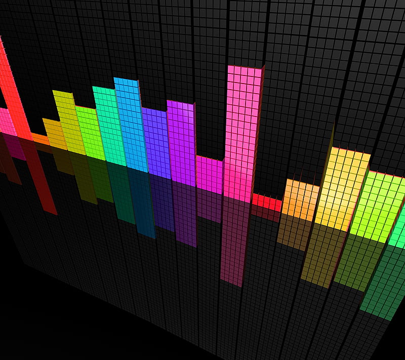 Equalizer, 3d, abstract, box, cube, square, HD wallpaper