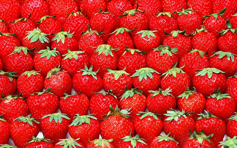 strawberry texture, macro, ripe strawberry, berries, food textures, fruits textures, strawberry, fresh fruits, berries textures, background with strawberry, HD wallpaper