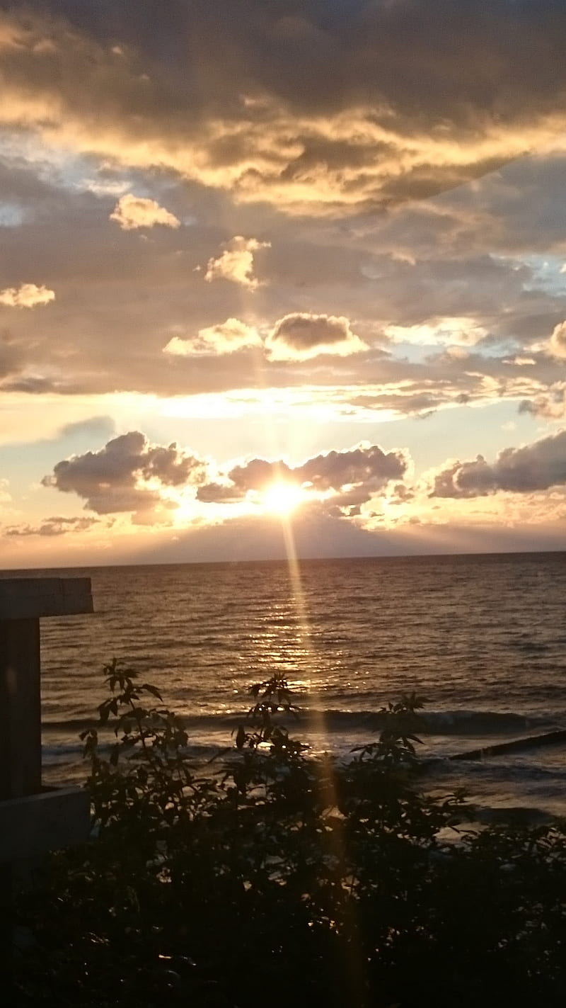 Baltic Sea Sunset, poland, sun, water, HD phone wallpaper | Peakpx