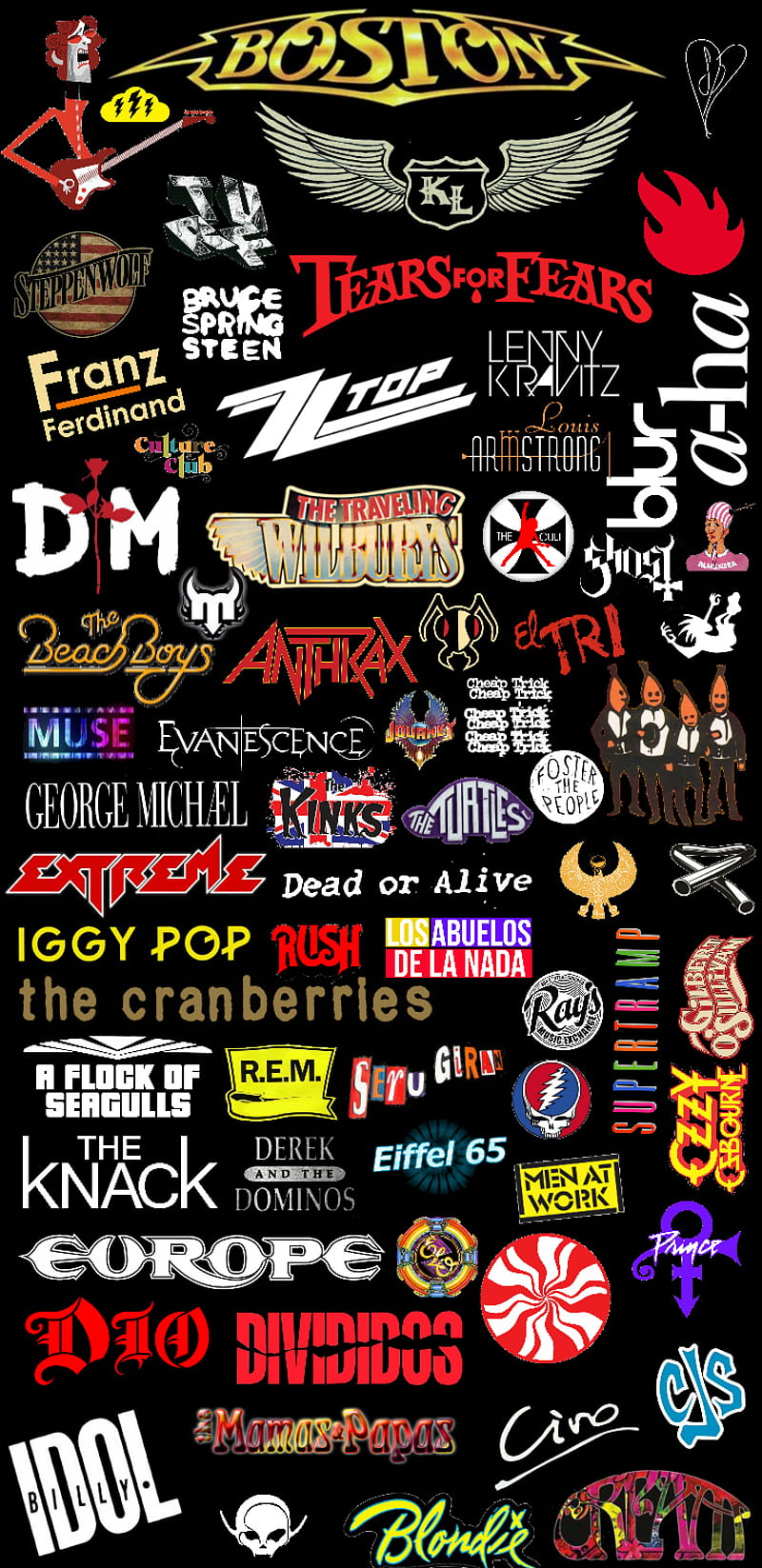 Banda De Rock Pop Logo Banda Bandas Rock Rodar Rodando Fondo De 