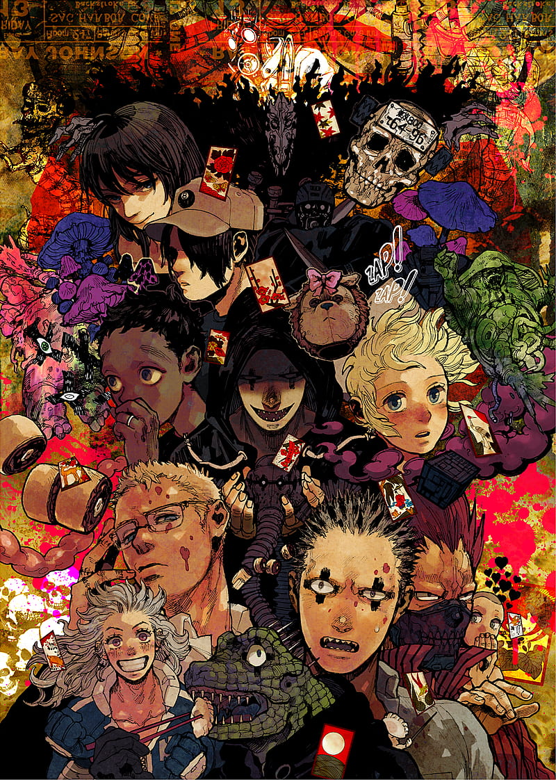 Dorohedoro, anime girls, anime boys, 2D, manga sketch, vertical, long hair,  short hair, HD phone wallpaper | Peakpx