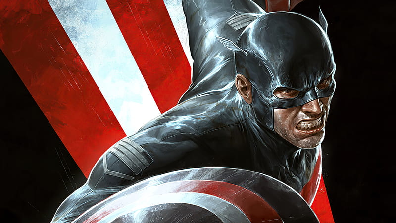 Captain America The Us Agent , captain-america, superheroes, artist, artwork, digital-art, HD wallpaper