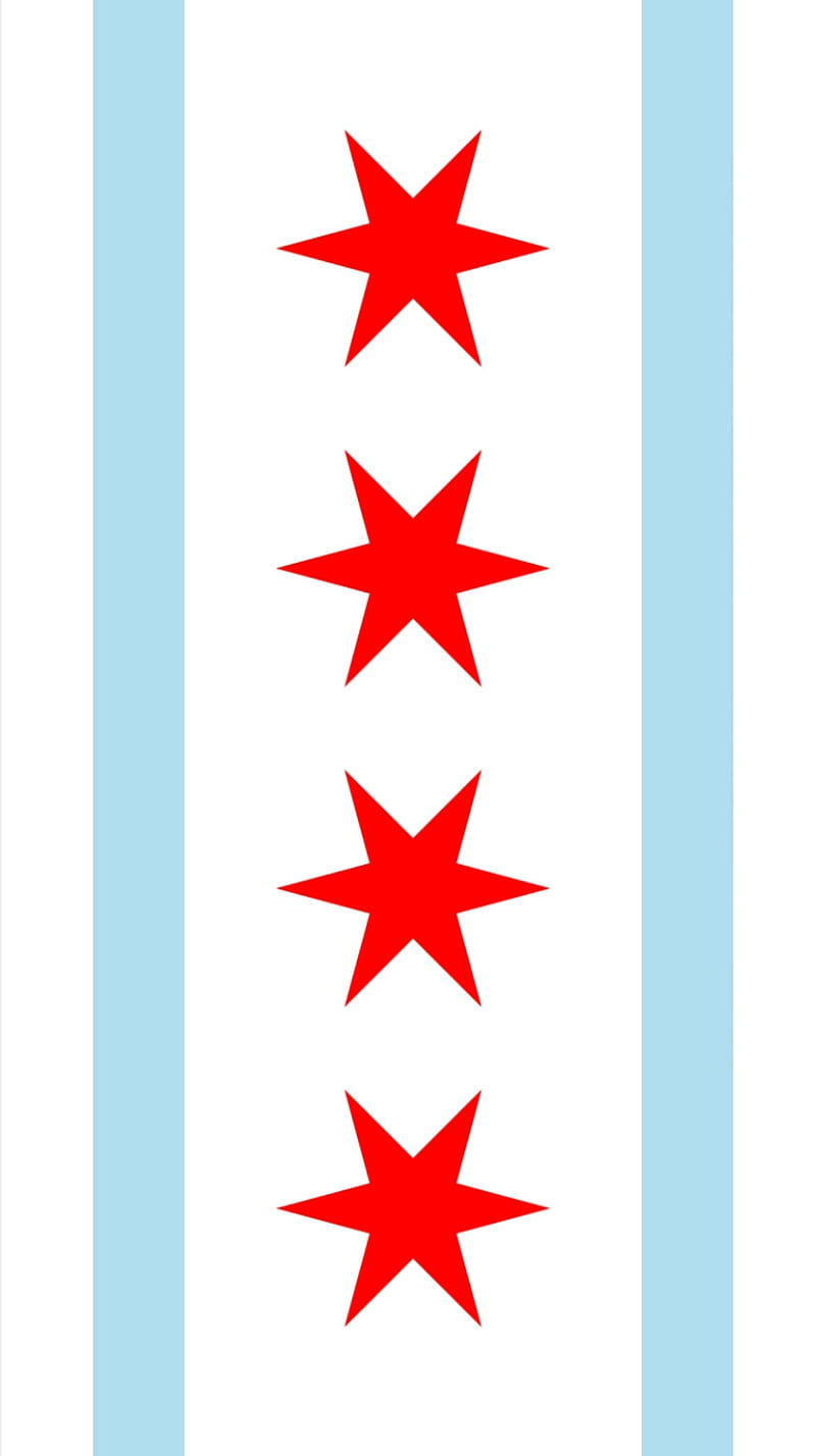 Chicago Flag, cubs, flags, stars, white sox, HD phone wallpaper