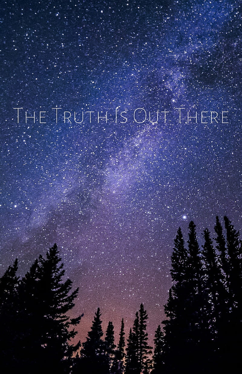 X-Files, astronomy, mulder, scully, sifi, sky, stars, truth is out there, HD phone wallpaper