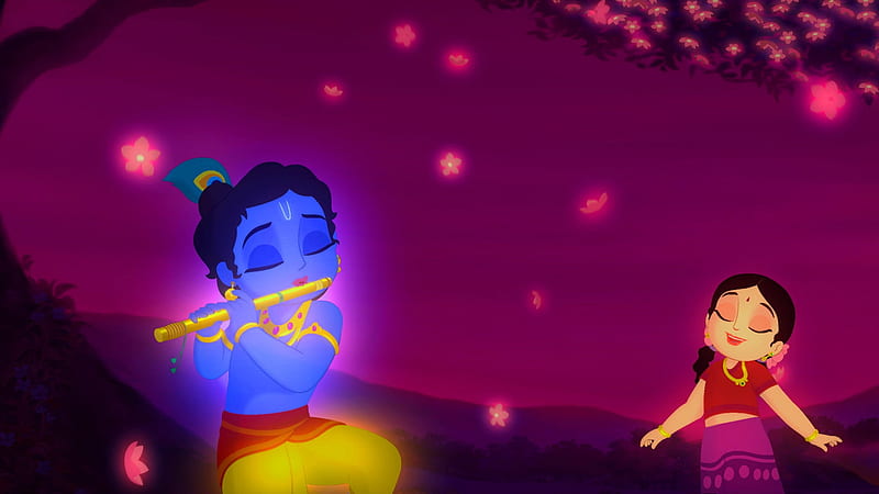 Animation Of Krishna Krishna, HD wallpaper | Peakpx