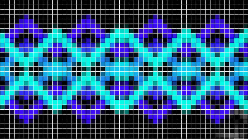 Colorful Pixel Grid, HD wallpaper