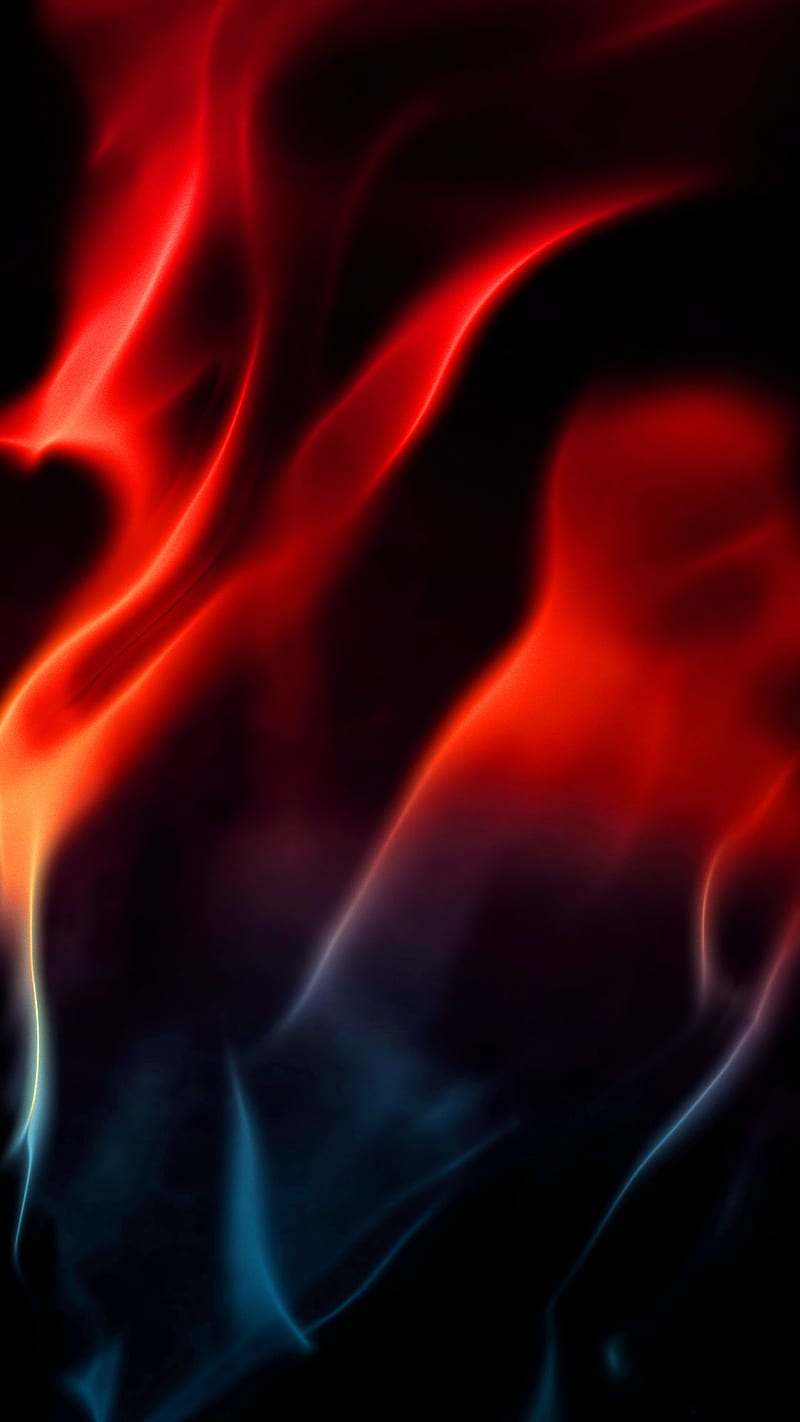 Firescreen, The, burning, dark, fire, flame, flames, fire, hot, real, red, vibrant, HD phone wallpaper