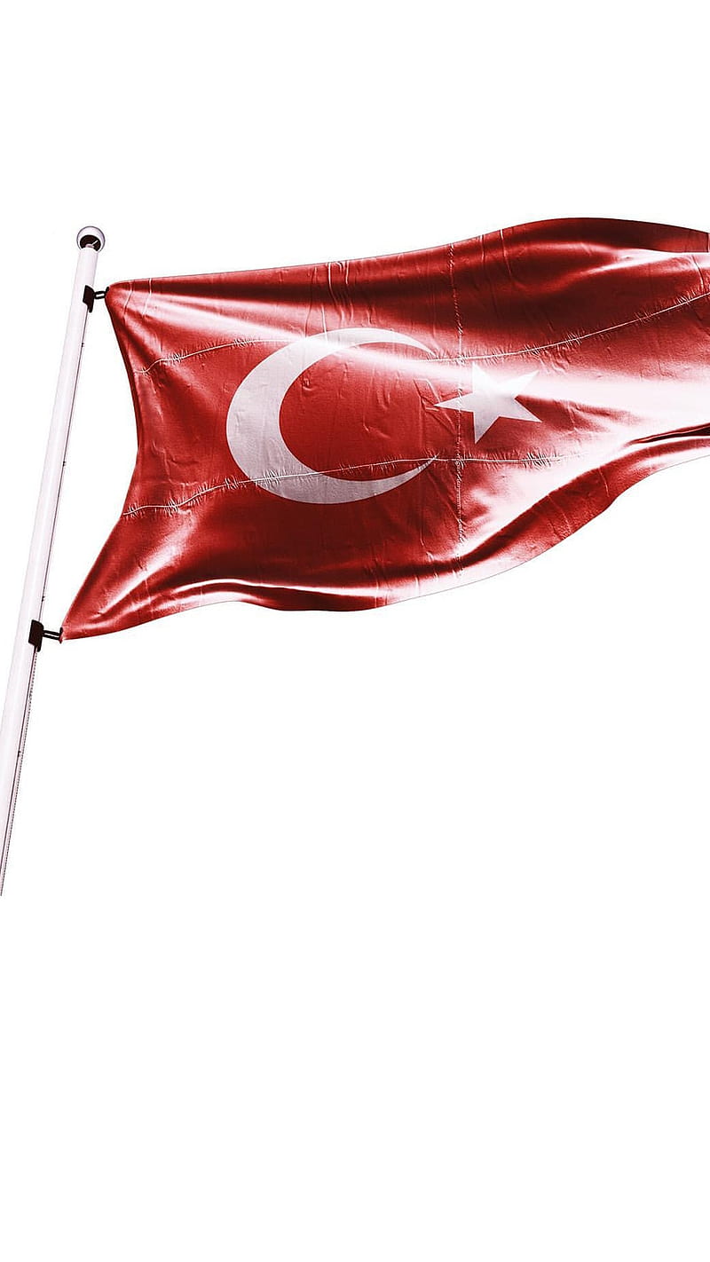 Turk Bayragi, al bayrak, ay yildiz, flag, dalgali, direkli bayrak, hilal, turkey flag, turkish, vatan, HD phone wallpaper