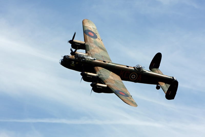 Avro Lancaster, raf, ww2, lancaster, bomber, historic, HD wallpaper