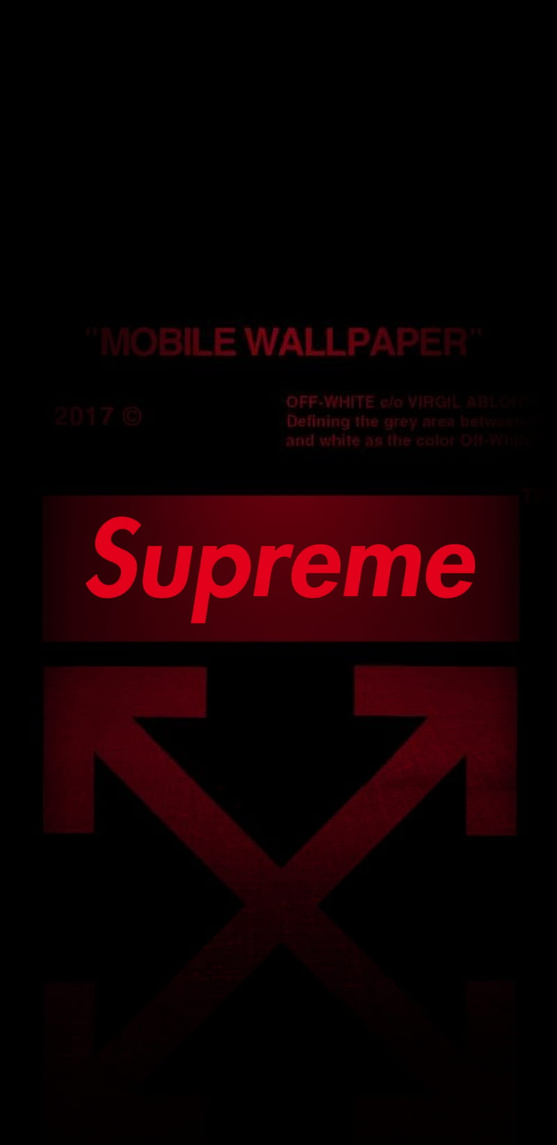 🖍️ Supreme Logo Wavy Red Wallpapers - for Phone - Wallpapers Clan
