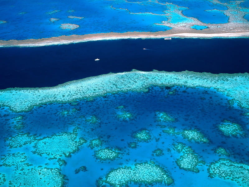 Azure waters, azure, australia, waters, the great barrier reef, HD ...