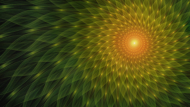 fractal, funnel, glow, abstraction, optical illusion, HD wallpaper