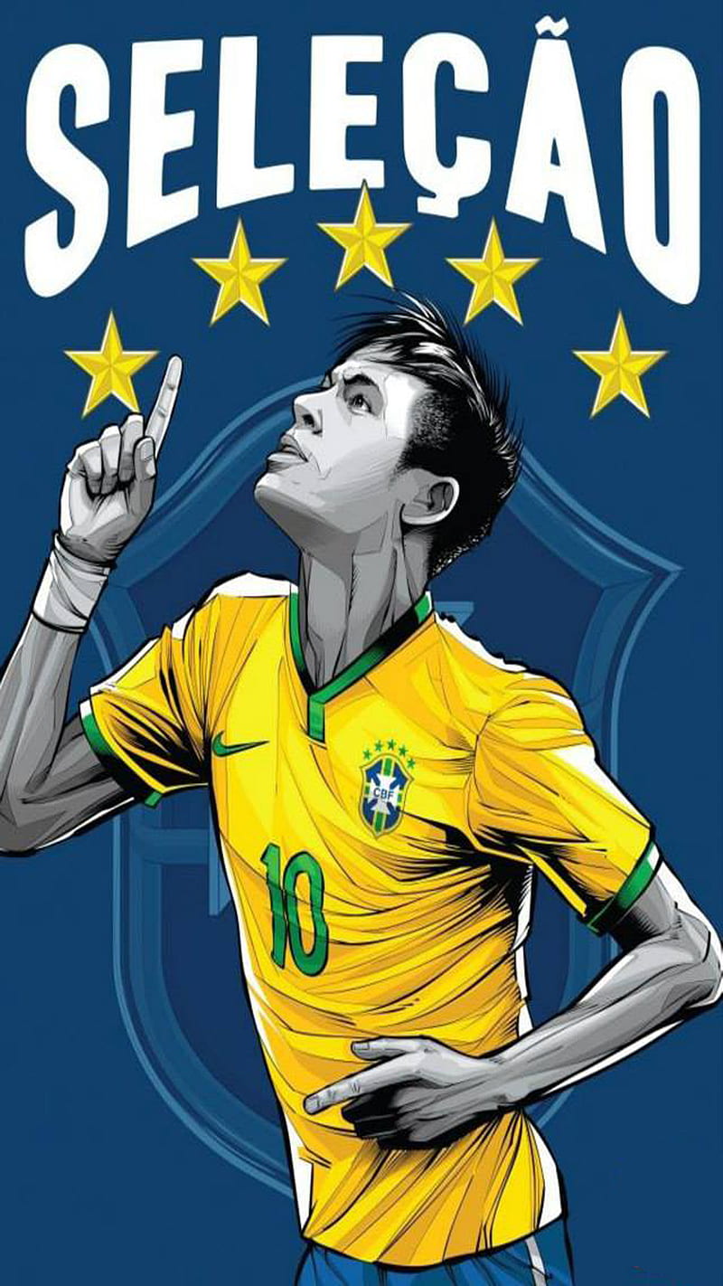 Neymar Brasil, barcelona, fotbal, neymar football, soccer, HD phone wallpaper
