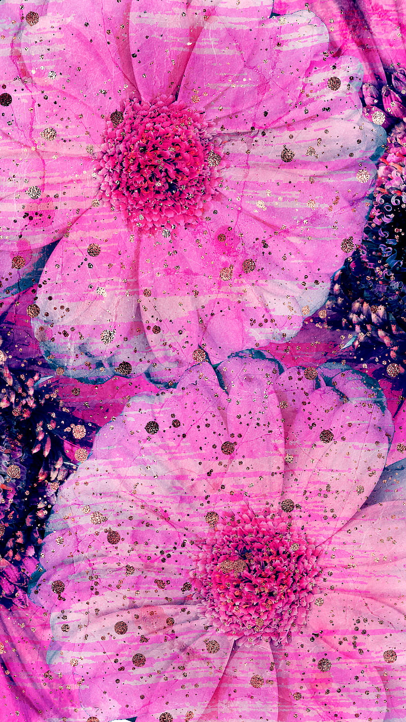 Pink Gerbera Glitter, Pravokrug, abstract, art, artistic, ash, bloom, botanical, bouquet, color, daisy, february, floral, flower, garden, impressionistic, love, modern, nature, pastel, pattern, petal, pretty, romance, romantic, soft, spring, summer, sweet, texture, valentine, vintage, wedding, HD phone wallpaper