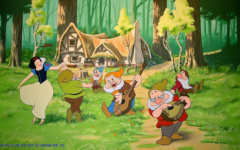 Cartoon, Snow White, Movie, Seven Dwarves, Snow White And The Seven Dwarfs, HD wallpaper