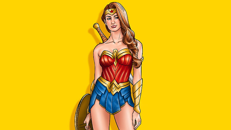 Wonder Woman Bright Art , wonder-woman, superheroes, artist, artwork, digital-art, HD wallpaper