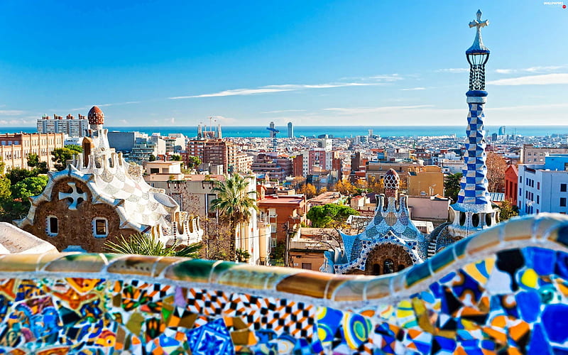 Barcelona, gaudi, HD wallpaper