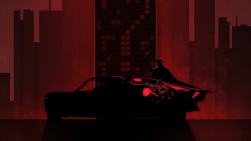 Batman Wallpaper 4K, Cyberpunk, Batmobile, Neon