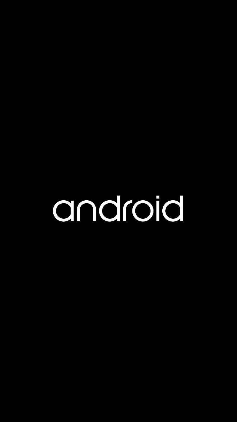 Android theme, logo, black, HD phone wallpaper