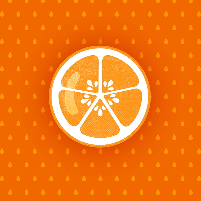 orange, fruit, citrus, art, vector, HD phone wallpaper