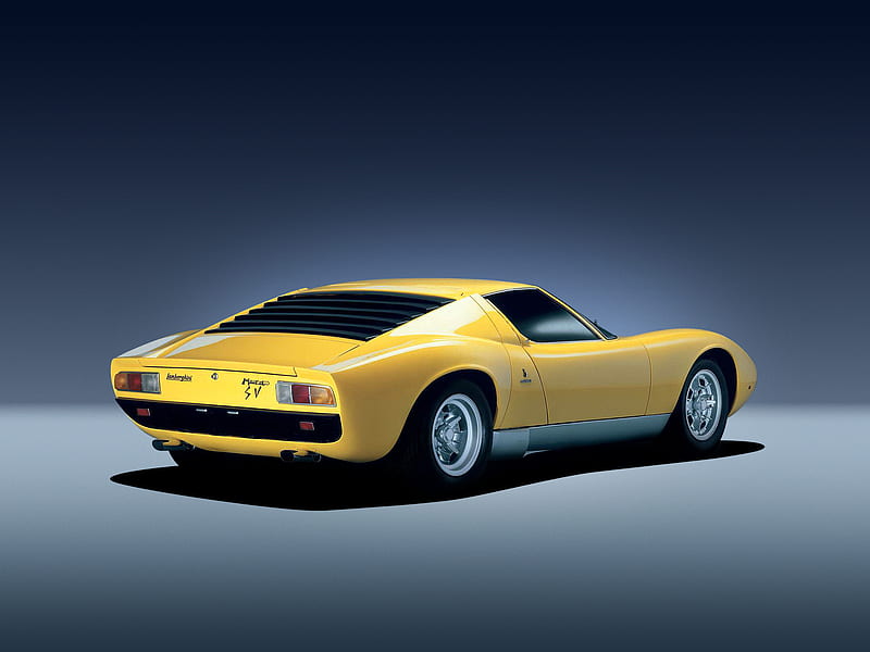 1971 Lamborghini Miura SV, Coupe, V12, car, HD wallpaper