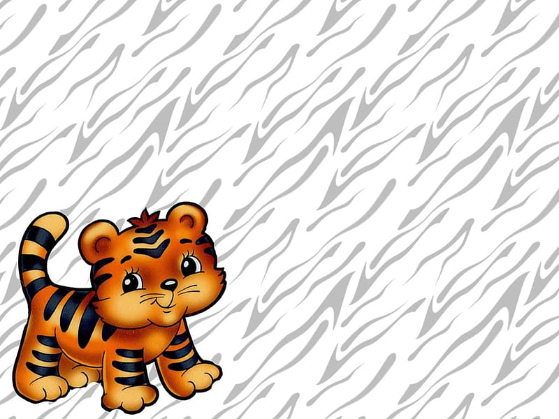 Little tiger, collage, tiger, abstract, animal, HD wallpaper | Peakpx