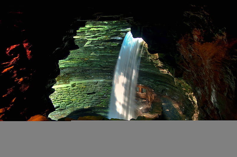 Waterfalls, Earth, Watkin Glens State Park, HD wallpaper