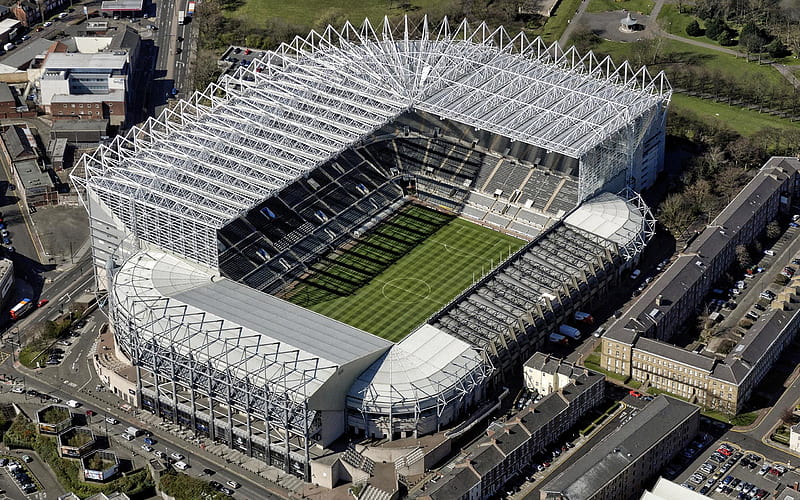 St James Park, Newcastle Upon Tyne, England, view from above, Newcastle United FC Stadium, English Football Stadium, Premier League, HD wallpaper