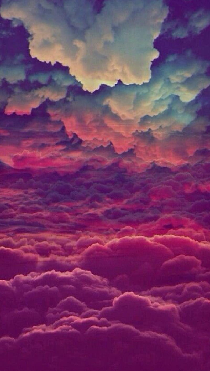Colored clouds ggf, HD phone wallpaper