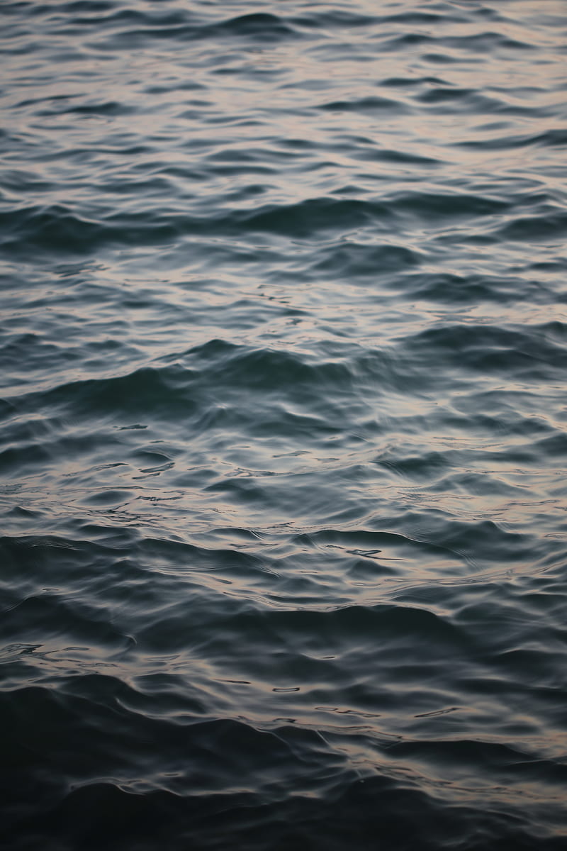 Deep wavy sea in summer evening, HD phone wallpaper