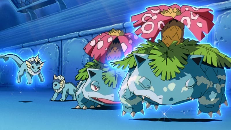 Anime, Pokémon, Venusaur (Pokémon), Vaporeon (Pokémon), Pokémon: The First Movie, HD wallpaper