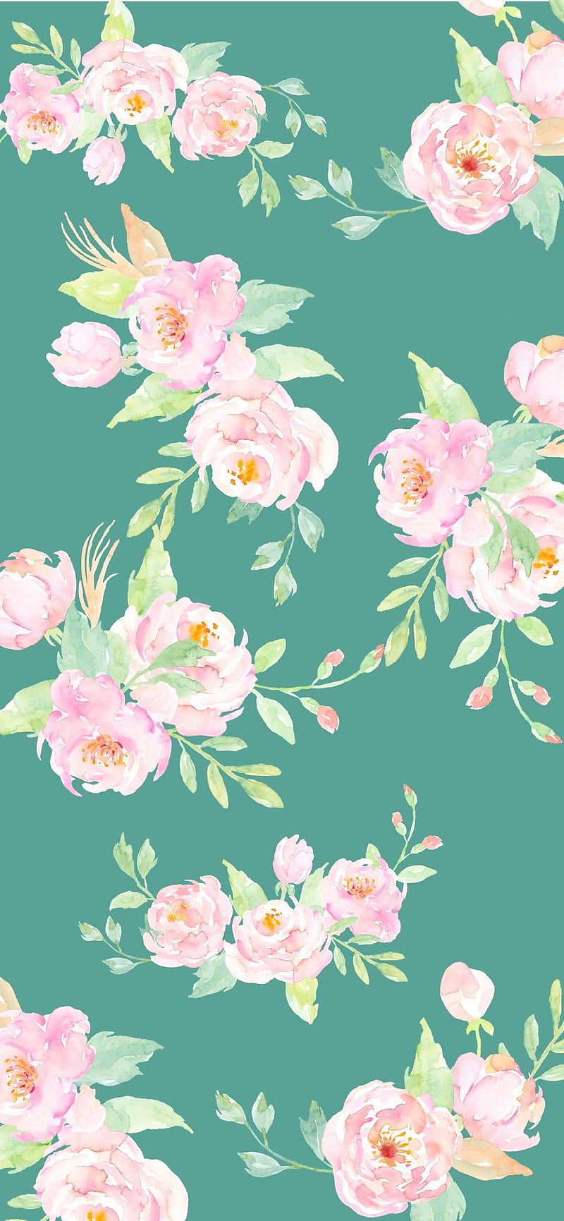 Real Floral iPhone, Cute Blue Floral, HD phone wallpaper