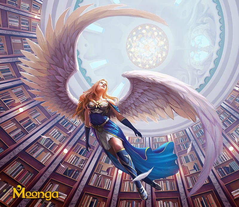 Warrior Angel With Wings, angel, artist, artwork, digital-art, HD wallpaper