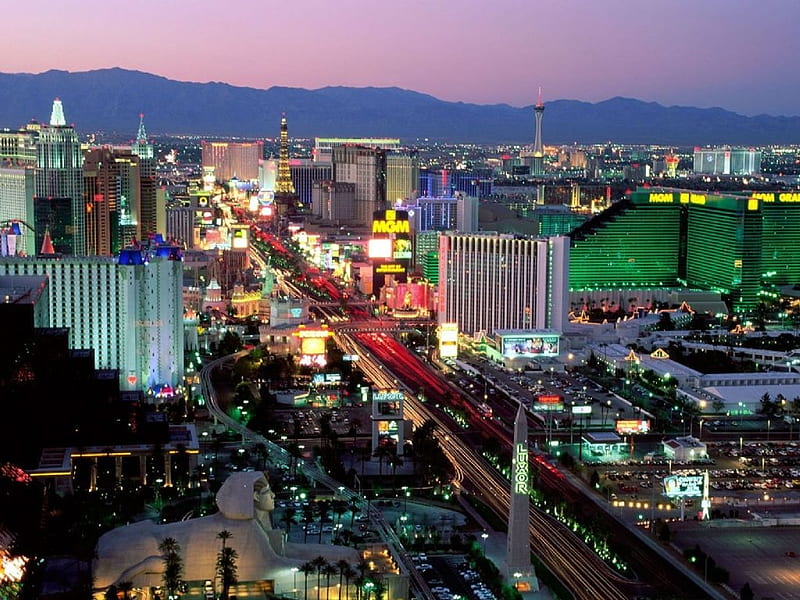 Las Vegas - The Strip, Cities, Las Vegas, Nevada, The Strip, USA, HD wallpaper